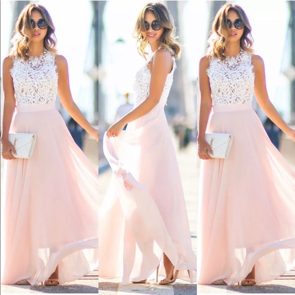 Beautiful Lace Top Gown - Picture 2 of 8